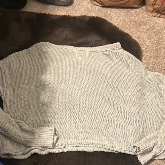 Free People Light Blue Women's Sweater - Picture 3 of 3